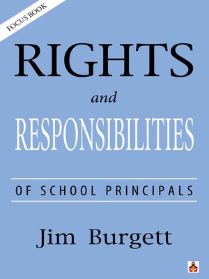cover image of Rights and Responsibilities of School Principals